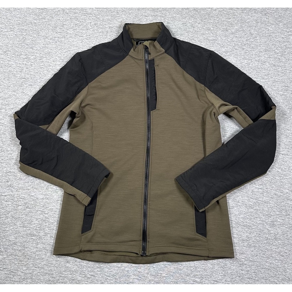 Triple Aught Design Tracer Jacket Mens Medium Green Black Fleece Wool Full Zip